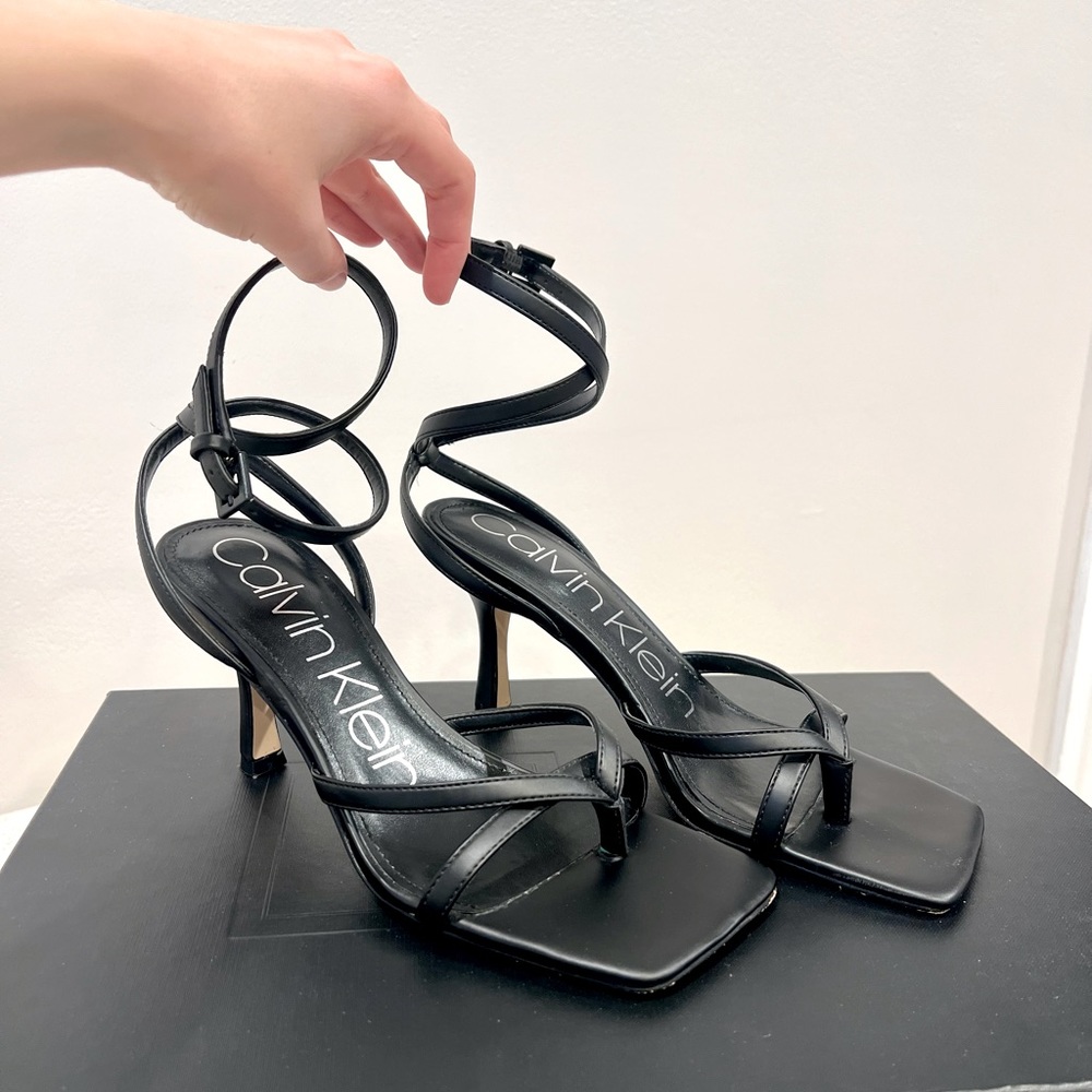 Calvin Klein - Strappy Heeled Sandal, Size 7.5